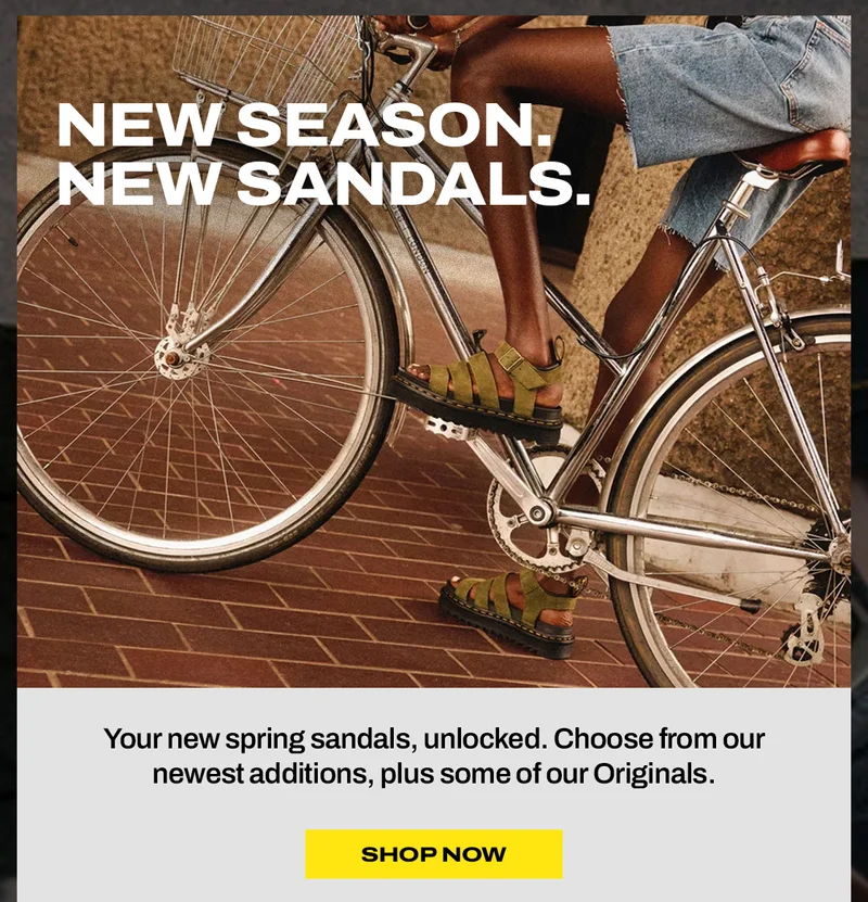 Shop new spring sandals
