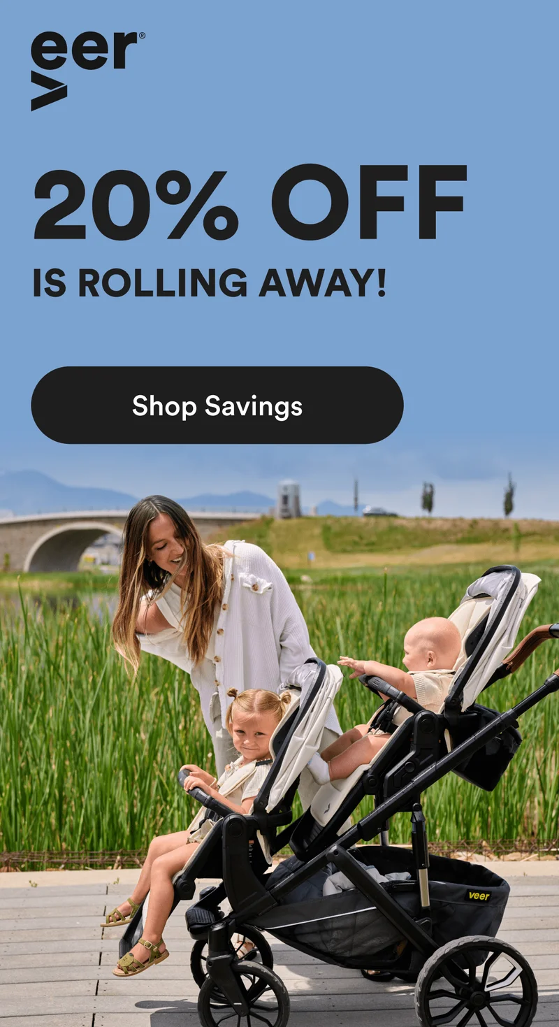 A mother with her kids using Veer Switch &Roll Stroller