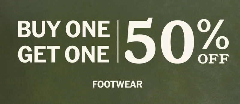 Buy One Get One 50% Off Footwear