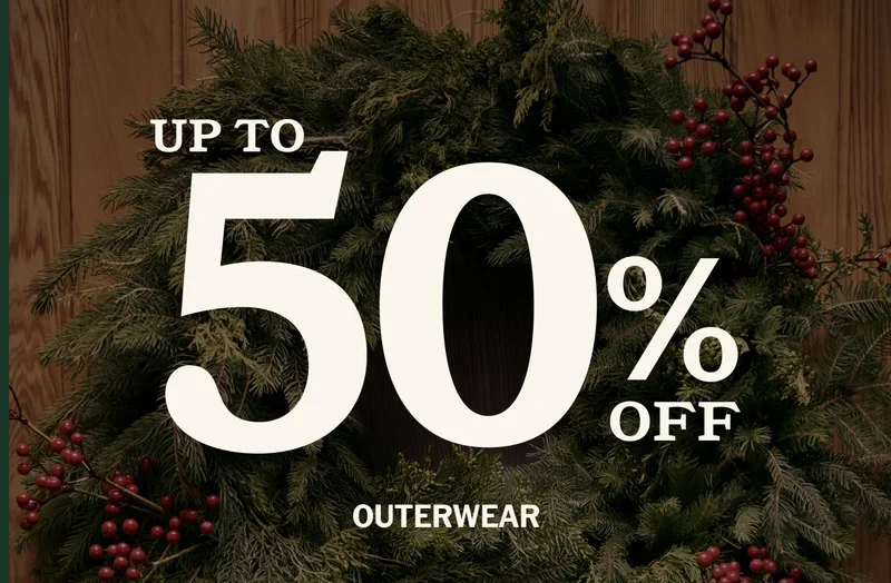 Up to 50% off outerwear