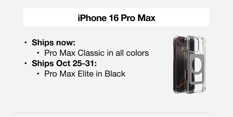iPhone 16 Pro Max Shipping Update