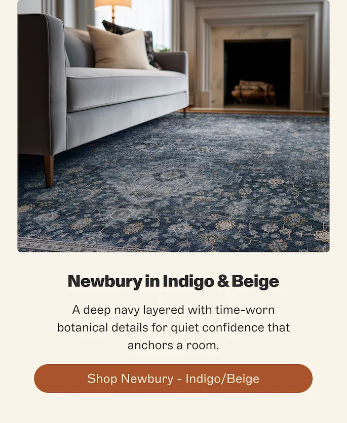 Newbury in Indigo & Beige