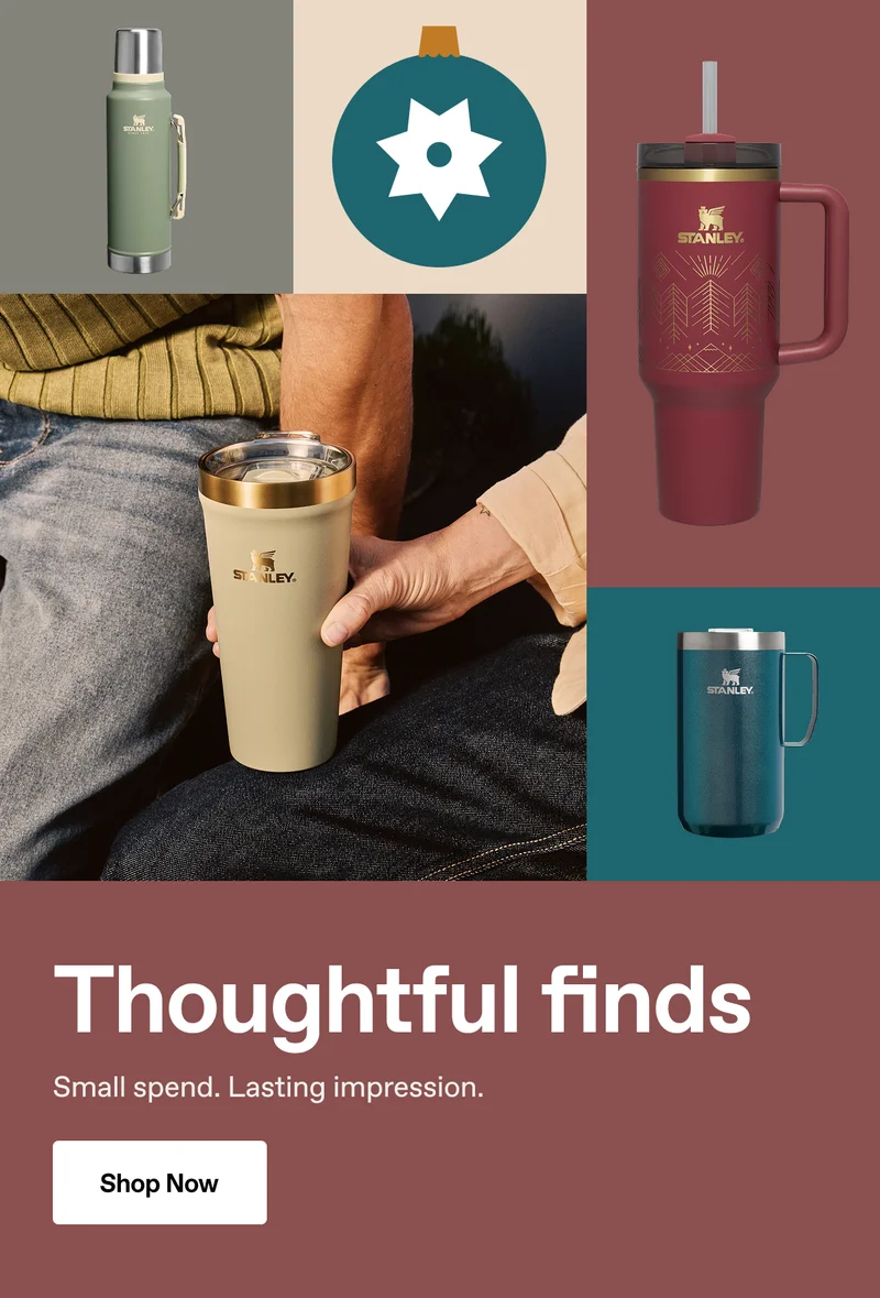 Thoughtful finds. Small spend. Lasting impression. Shop now.