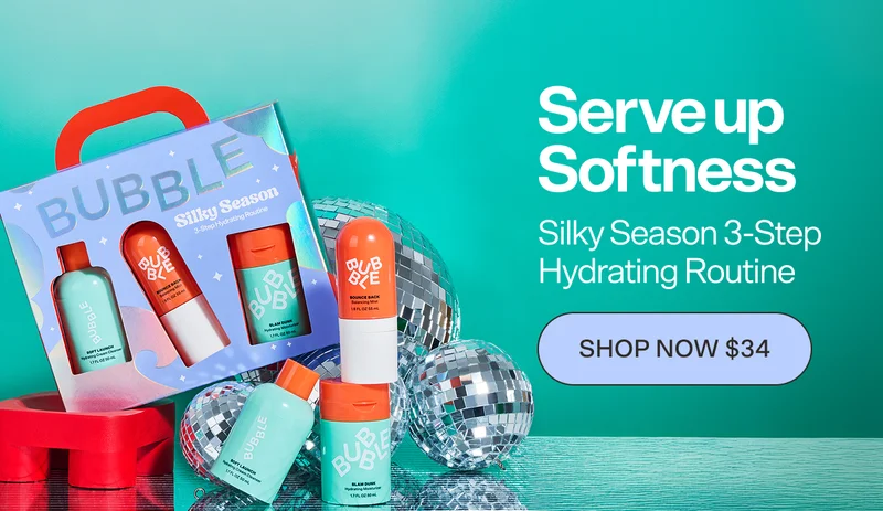 Serve Up Softness. SILKY SEASON 3-Step Hydrating Routine. Shop now $34