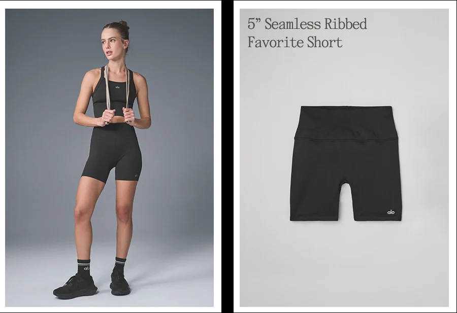 5 Inch Seamless Ribbed Favorite Short