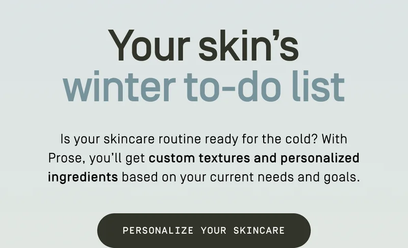 Your skin's winter to-do list
