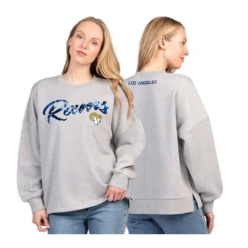 NFL Officially Licensed Women's Lurex Fleece Crewneck