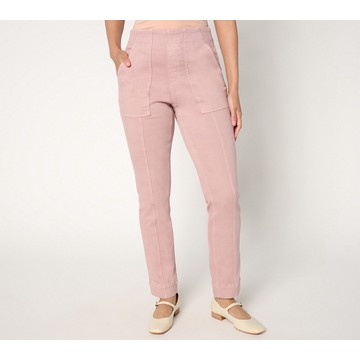 Denim & Co. Tall Cozy Touch Straight Leg Pull-On Pant