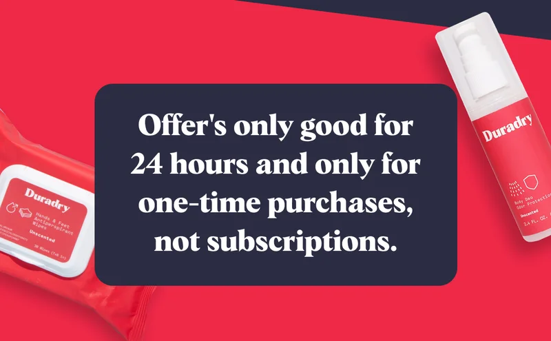 Offer's only good for 24 hours and only for one-time purchases, not subscriptions.