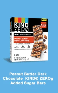 Peanut Butter Dark Chocolate KIND® ZEROg Added Sugar Bars