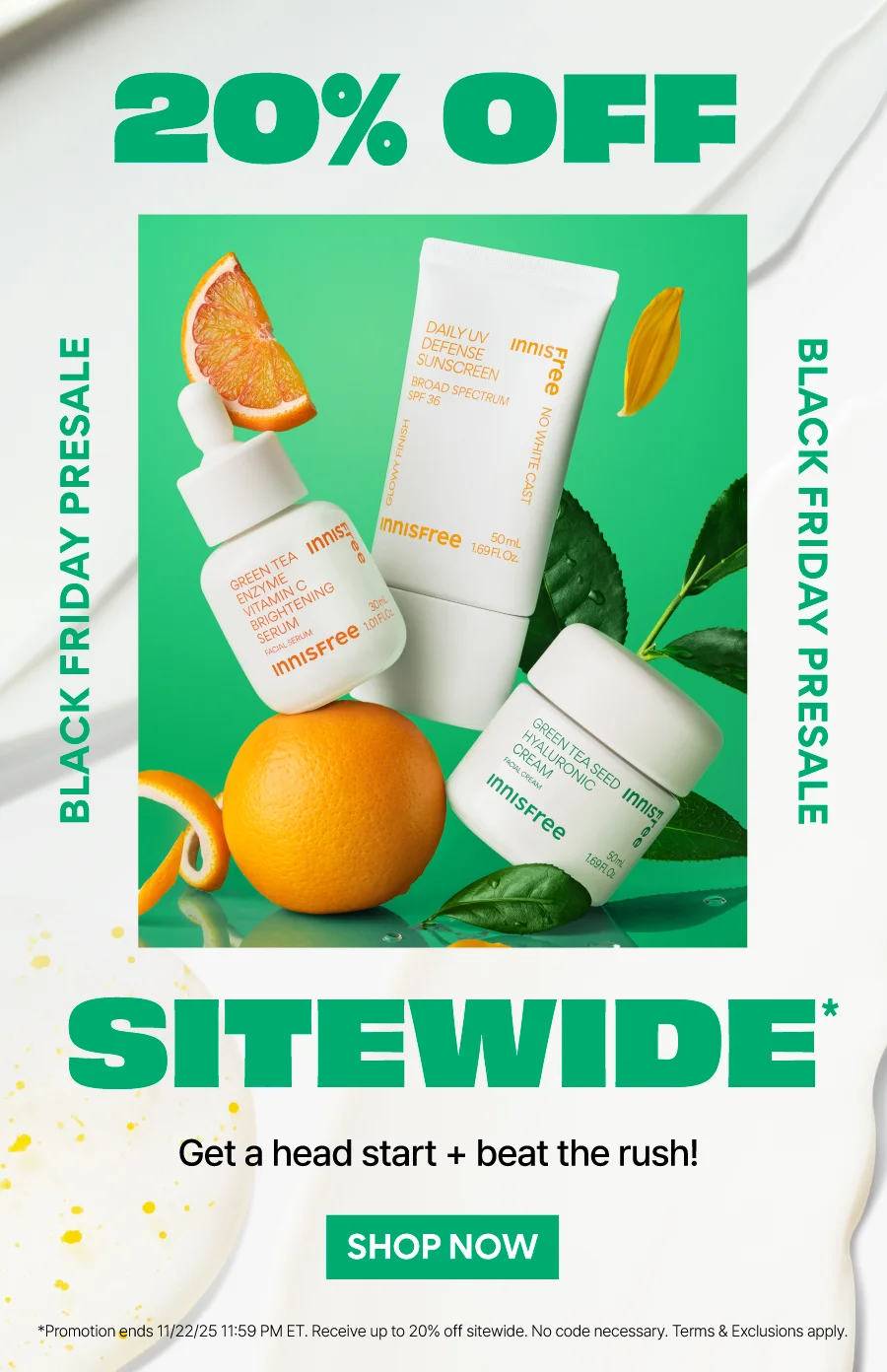 BLACK FRIDAY PRESALE: 20% OFF SITEWIDE