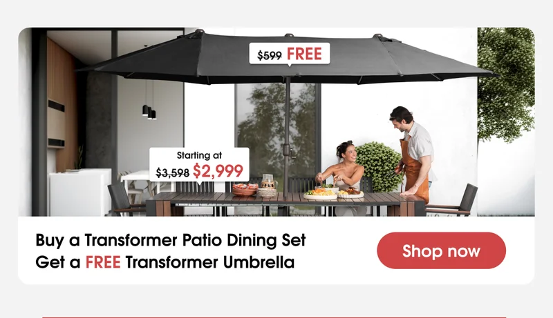 Transformer Patio Table