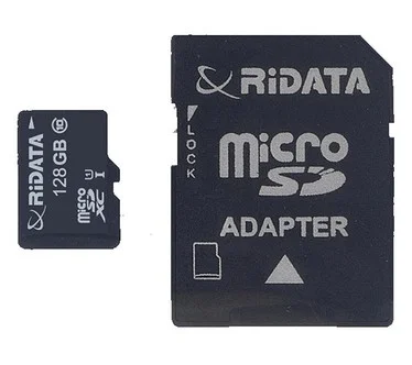RiData 128GB MicroSD Memory Card with Adapter