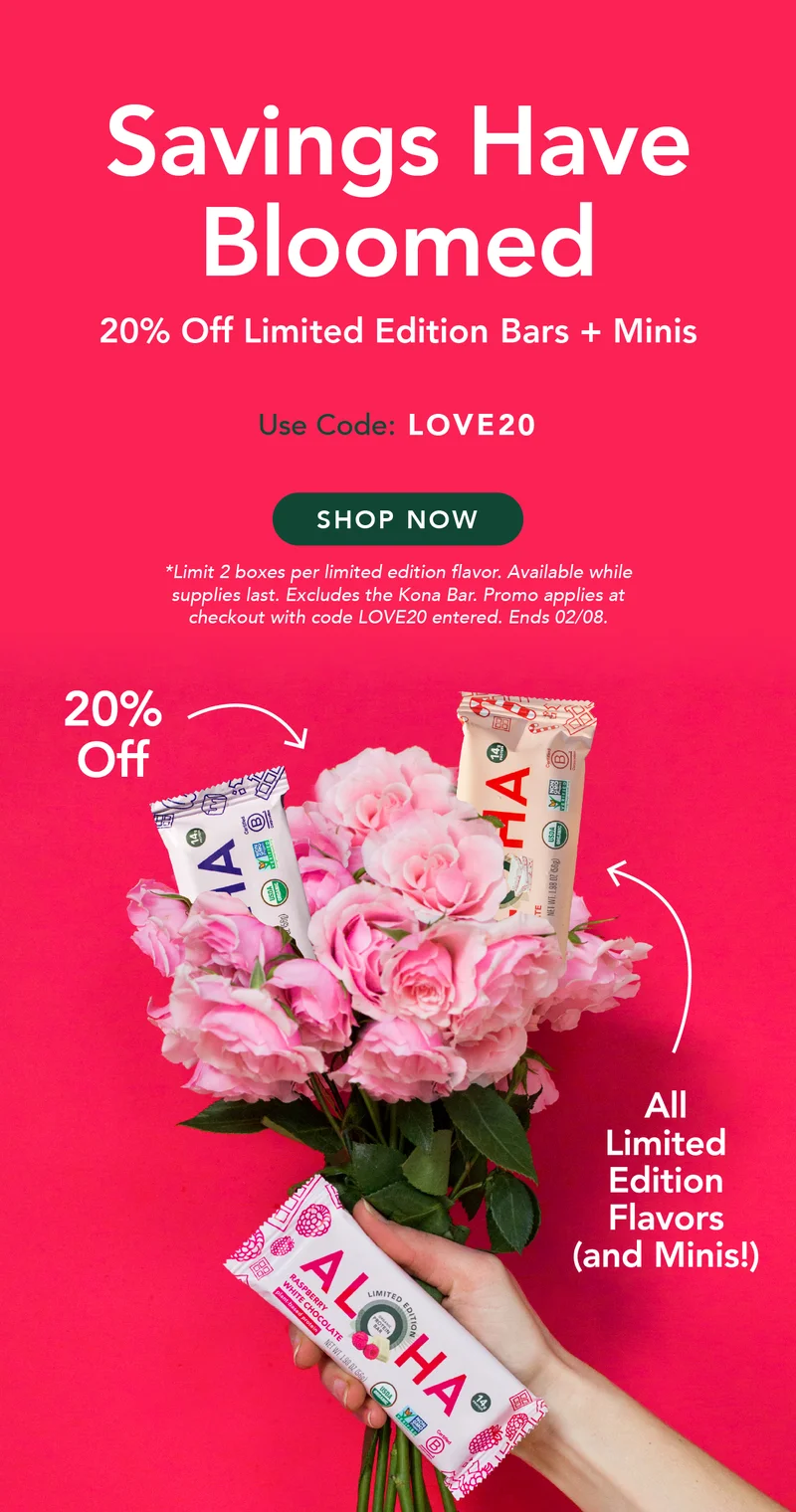 20% Off Limited Edition Bars & Minis