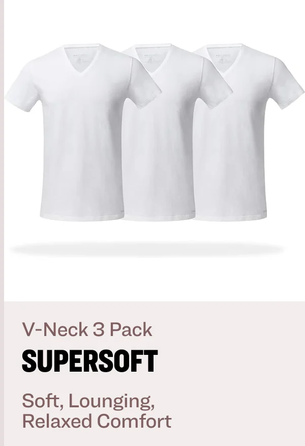 V-Neck 3 Pack supersoft Soft, Lounging,  Relaxed Comfort
