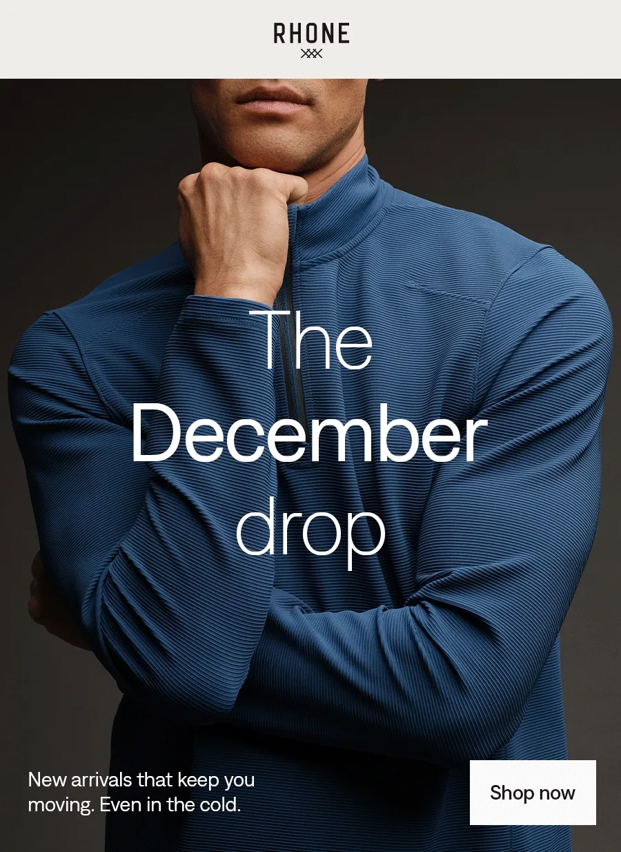 RHONE: The December drop. Shop new arrivals