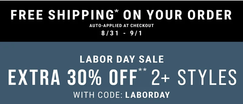 Labor Day Sale With Code: discount code