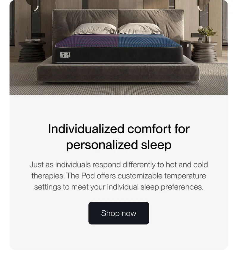 Individualized comfort for personalized sleep