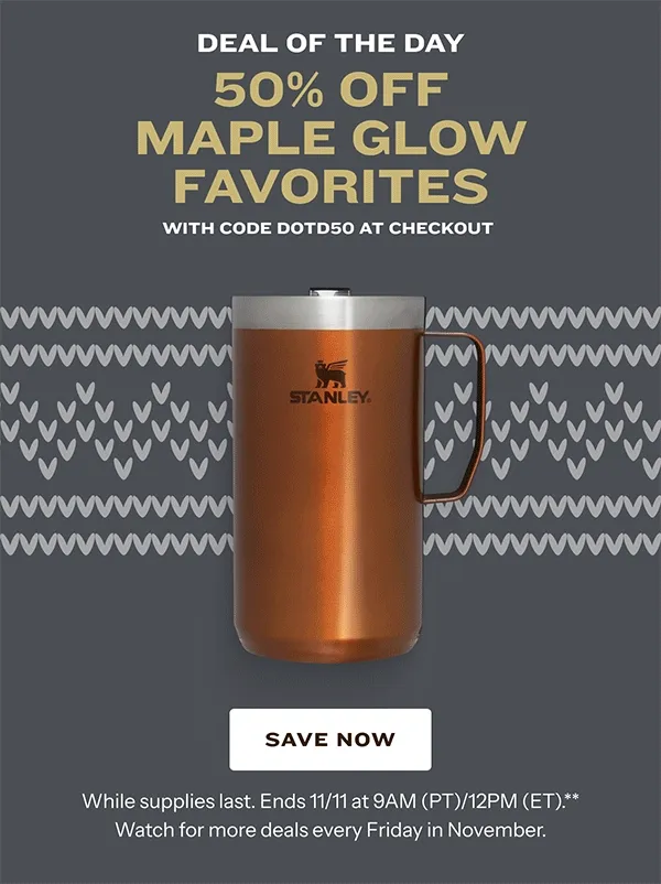 50% Off Maple Glow Favorites