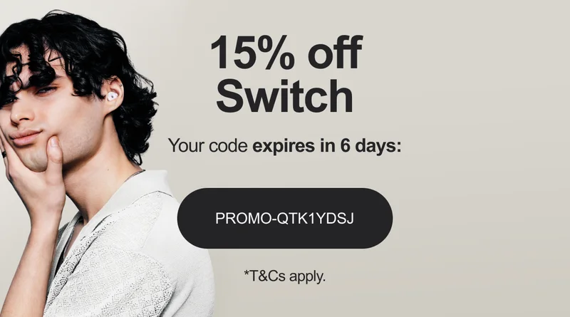 15% off Switch