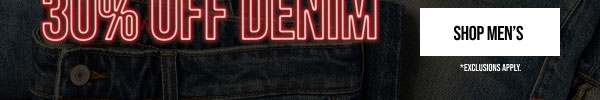30% off denim Shop Men's