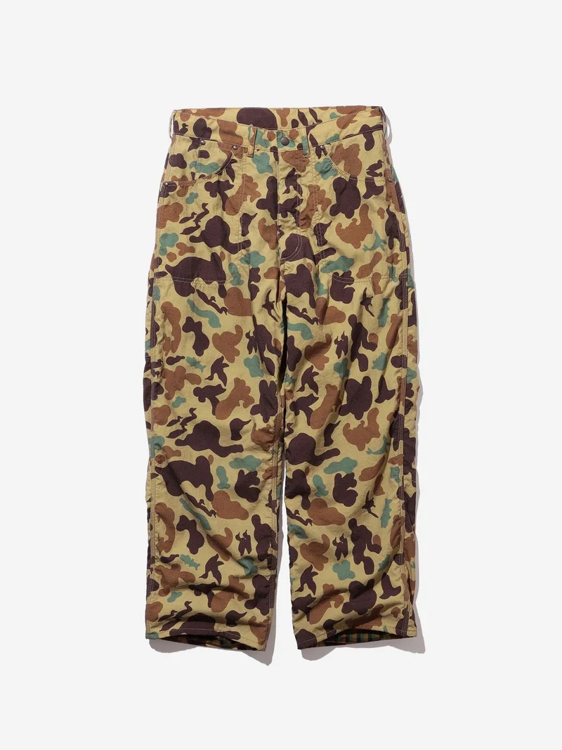 Image of Beams Plus Painter Pants Lined Animal Camo - Khaki