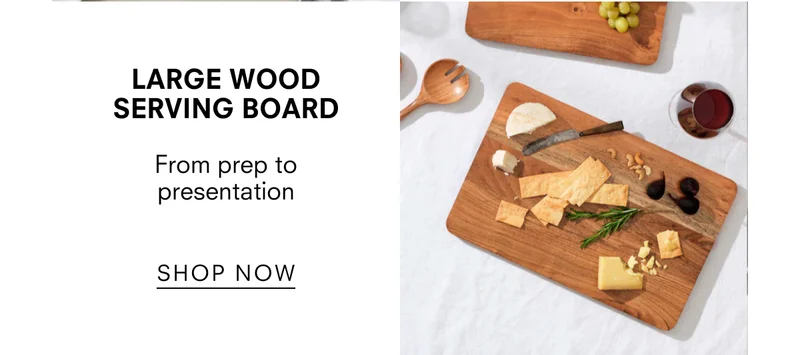Large Wood Serving Board – From prep to presentation