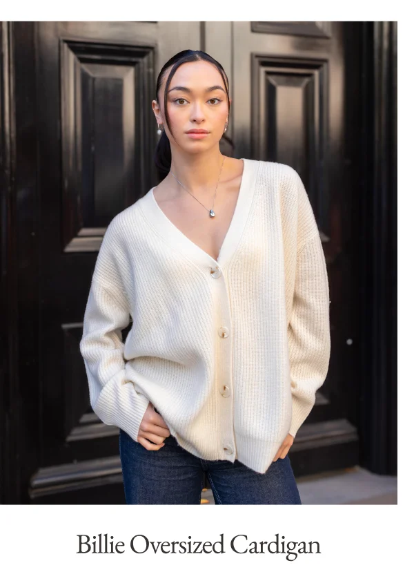 Billie Chunky Oversized Cashmere Cardigan