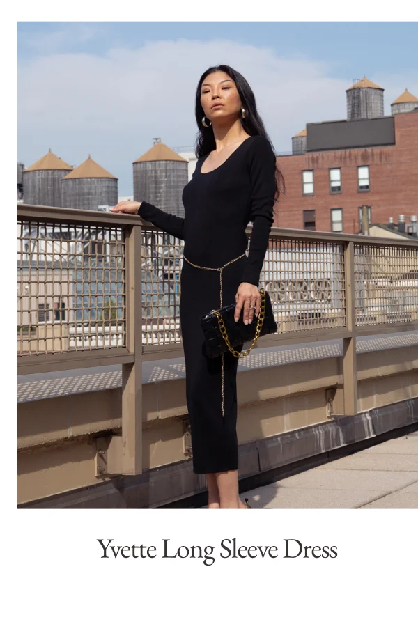 Yvette Featherlight Long Sleeve Dress