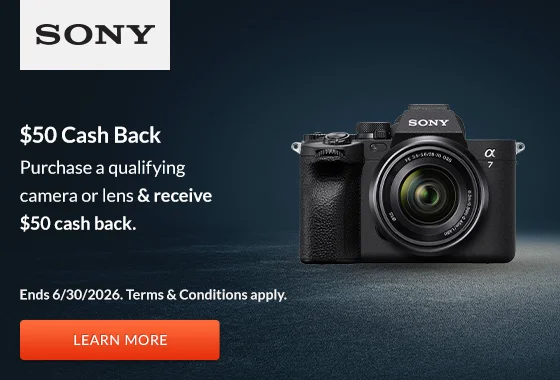 Sony $50 Cashback | Learn More