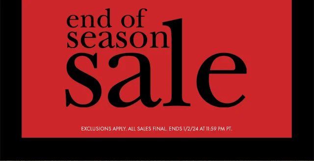 end of season sale