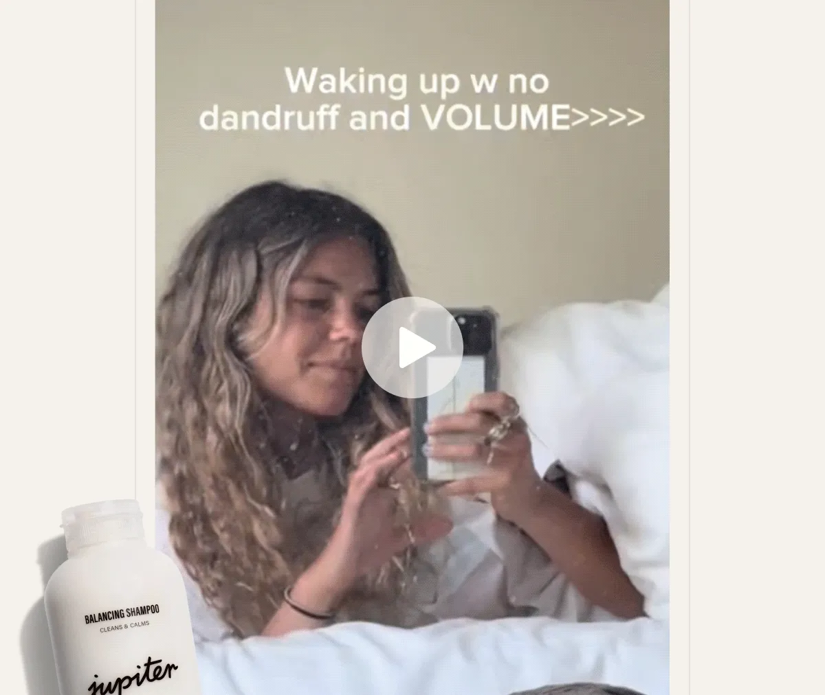 Waking up w no dandruff and VOLUME