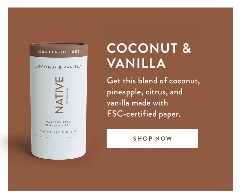 COCONUT & VANILLA | Get this blend of coconut, pineapple, citrus, and vanilla made with FSC-certified paper. | SHOP NOW