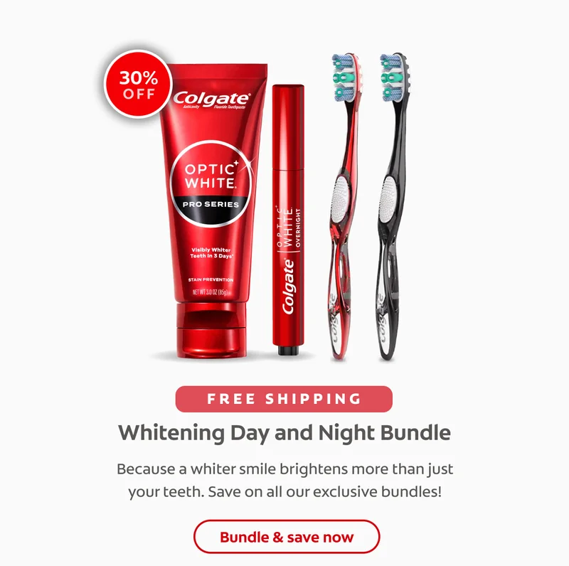 30% off free shipping Whitening Day and Night Bundle Because a whiter smile brightens more than just your teeth. Save on all our exclusive bundles! Click here to bundle & save now