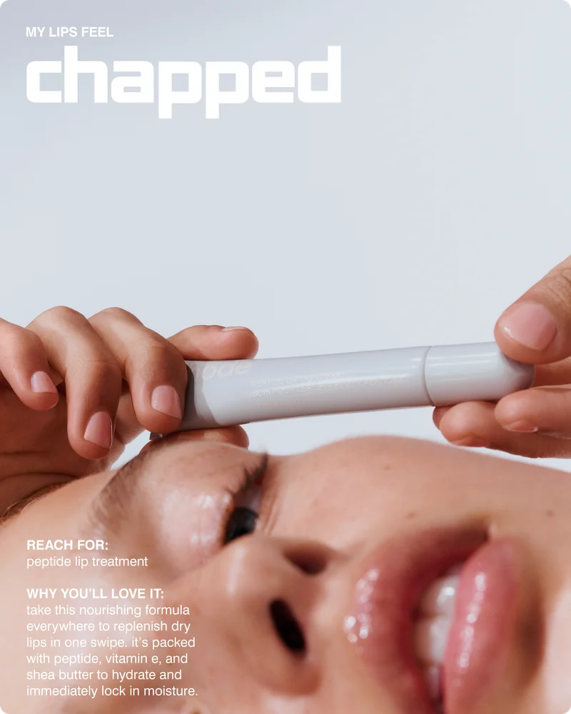 my lips feel chapped - reach for peptide lip treatment