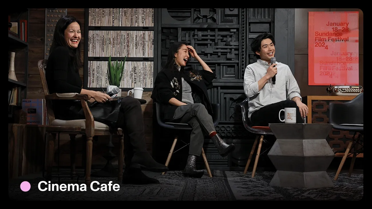 GIF of pictures from various Sundance Film Festival talks and events