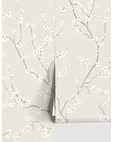 Cherry Blossom Peel + Stick Wallpaper-Natural