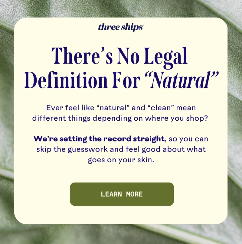 There's No Legal Definition For "Natural". Learn more.
