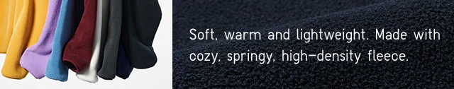 BANNER 2 - SOFT WARM AND LIGHTWEIGHT. MADE WITH COZY SPRINGY HIGH DENSITY FLEECE.