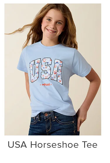 USA Horseshoe Tee