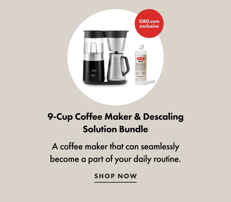9 cup coffee maker and descaling solution bundle