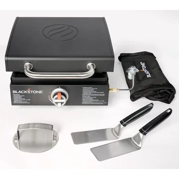 Blackstone 17" Portable Outdoor Griddle with Hood,Carry Bag & Tool Kit