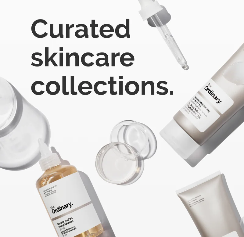 Curated skincare collections.