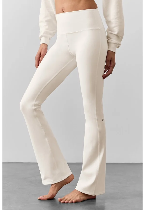 Airbrush High-Waist Bootcut Legging - Ivory - Ivory / S / Full 28"
