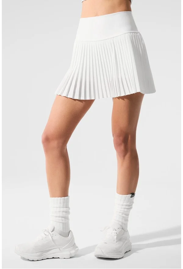 Grand Slam Tennis Skirt - White - White / S
