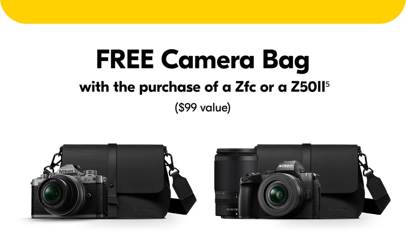 FREE Camera Bag with the purchase of a Zfc or a Z50II (5) ($99 value)