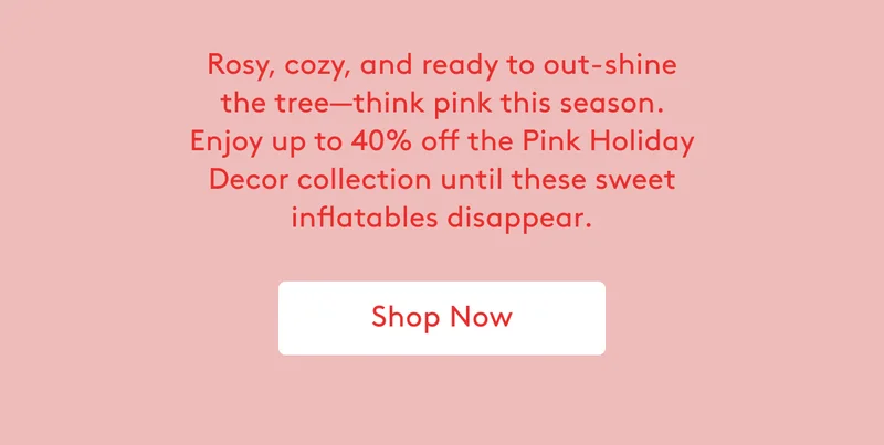 Rosy, cozy, and ready to out-shine the tree—think pink this season.