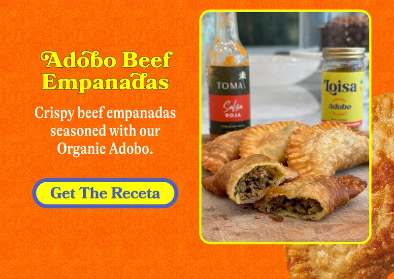 Adobo Beef Empanadas. Crispy beef empanadas seasoned with our Organic Adobo. Get the Receta
