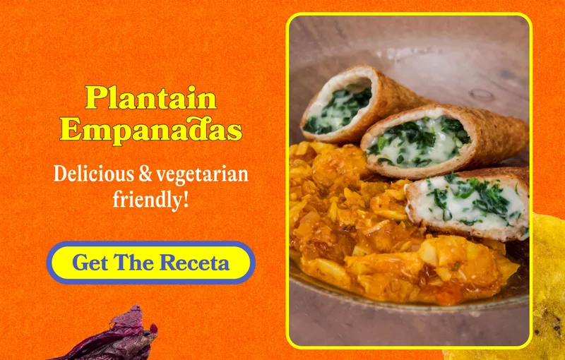 Plantain Empanadas. Delicious & vegetarian friendly! Get the Receta