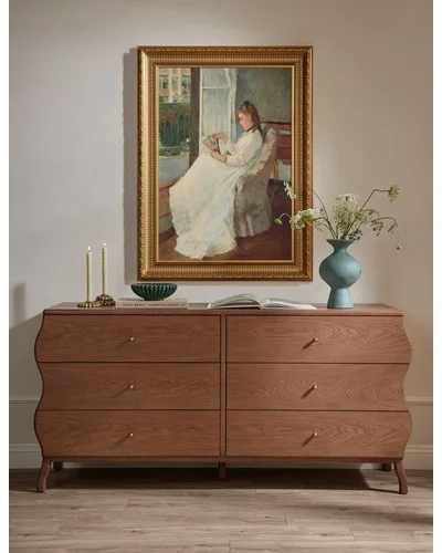 Summer Reverie Wall Art by Alex Zane - Ornate Gold / 24" x 32"
